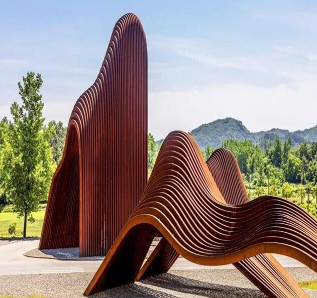 龙湾锈钢板造型