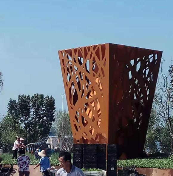 龙湾耐候钢板雕塑